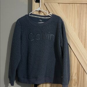 Calvin Klein Men's Charcoal Crewneck Sweater